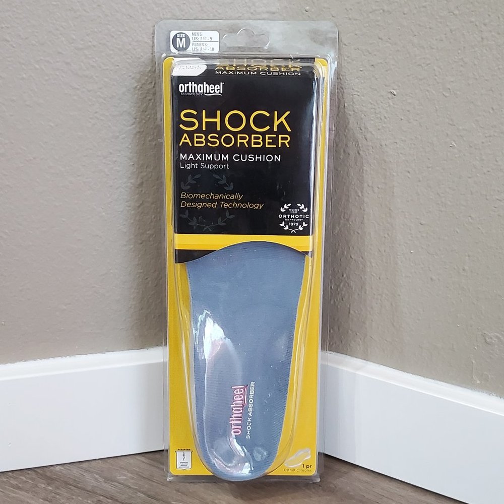 Orthaheel Shock Absorber Orthotic Insoles, 1 Pair